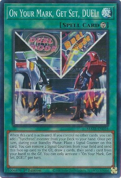 On Your Mark, Get Set, DUEL! (MAZE-EN016) [Maze of Memories]