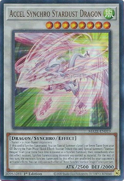 Accel Synchro Stardust Dragon (MAZE-EN019) [Maze of Memories]
