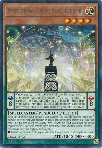 Performapal Duelist Extraordinaire (MAZE-EN024) [Maze of Memories]