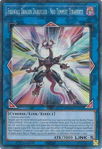 Firewall Dragon Darkfluid - Neo Tempest Terahertz (CR) (MAZE-EN028) [Maze of Memories]