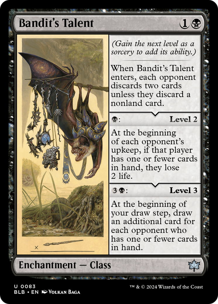 Bandit's Talent (BLB-083) - Bloomburrow Foil