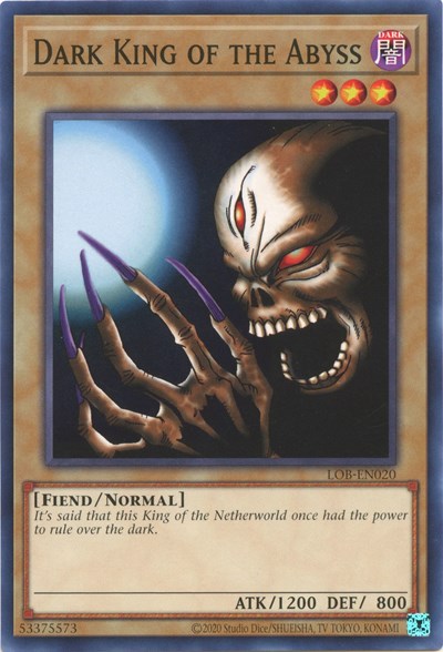 Dark King of the Abyss (LOB-EN020) [Legend of Blue Eyes White Dragon (25th Anniversary Edition)]