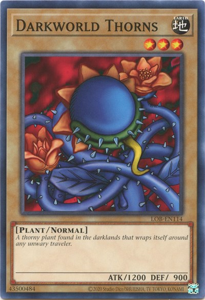 Darkworld Thorns (LOB-EN114) [Legend of Blue Eyes White Dragon (25th Anniversary Edition)]