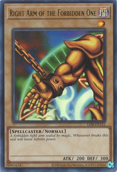 Right Arm of the Forbidden One (LOB-EN122) [Legend of Blue Eyes White Dragon (25th Anniversary Edition)]