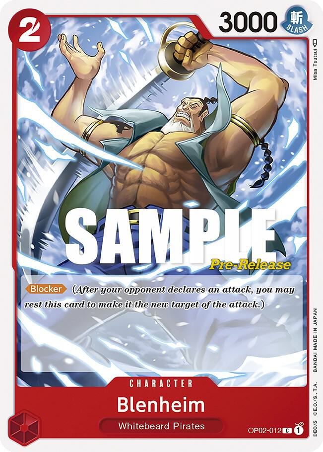 Blenheim (OP02-012) [Paramount War Pre-Release Cards]
