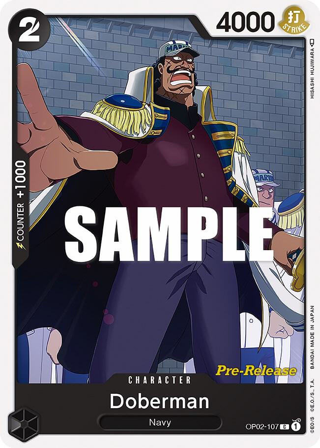 Doberman (OP02-107) [Paramount War Pre-Release Cards]