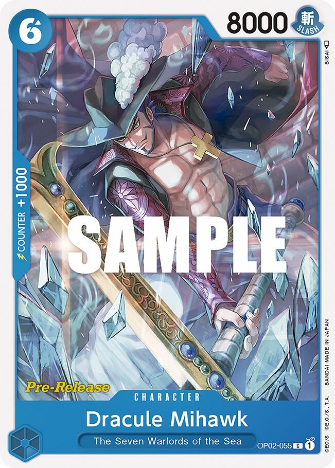 Dracule Mihawk (OP02-055) [Paramount War Pre-Release Cards]