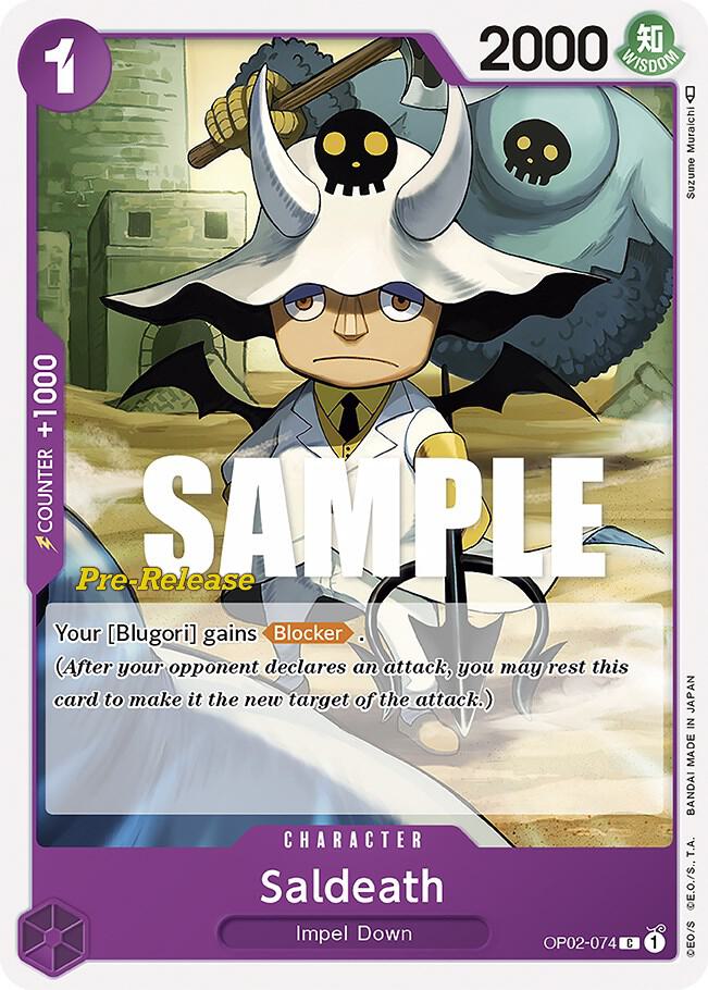 Saldeath (OP02-074) [Paramount War Pre-Release Cards]
