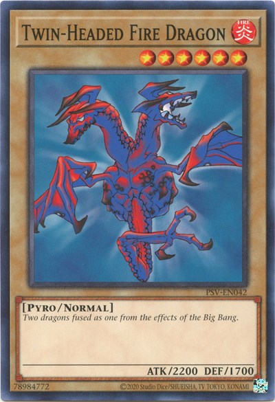 Twin-Headed Fire Dragon (PSV-EN042) [Pharaoh's Servant (25th Anniversary Edition)]