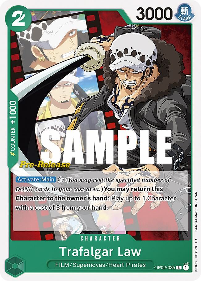 Trafalgar Law (OP02-035) [Paramount War Pre-Release Cards]