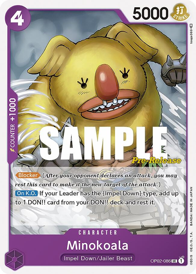 Minokoala (OP02-086) [Paramount War Pre-Release Cards]