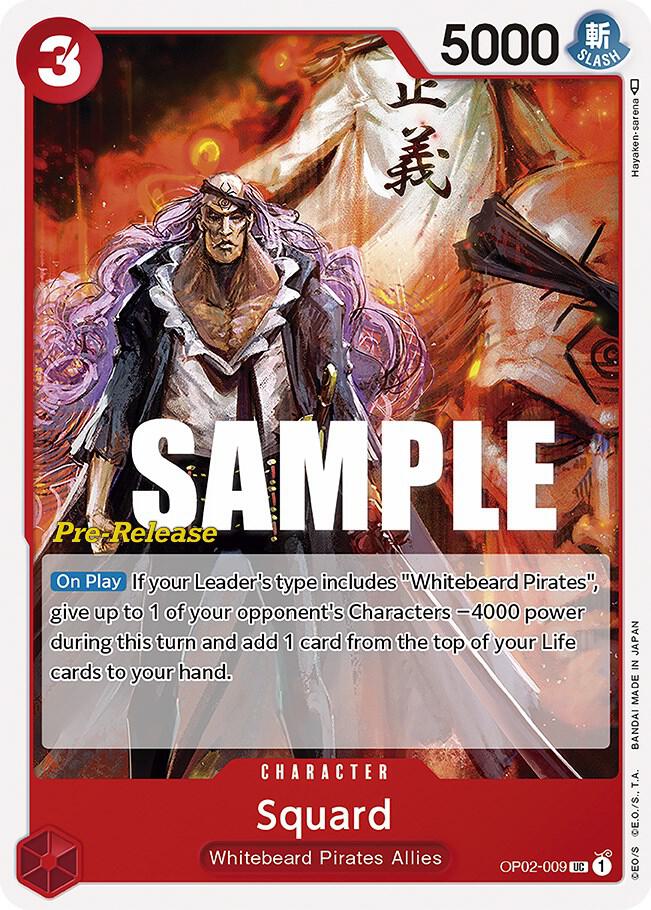 Squard (OP02-009) [Paramount War Pre-Release Cards]