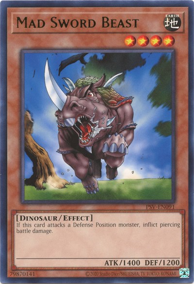 Mad Sword Beast (PSV-EN091) [Pharaoh's Servant (25th Anniversary Edition)]