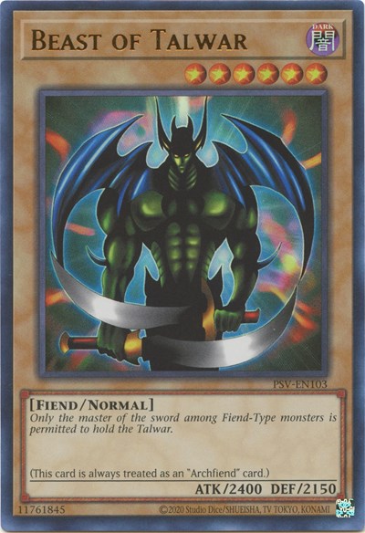 Beast of Talwar (PSV-EN103) [Pharaoh's Servant (25th Anniversary Edition)]