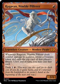 Ragavan, Nimble Pilferer (Halo Foil) (151) [March of the Machine: Multiverse Legends]