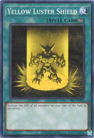 Yellow Luster Shield (IOC-EN037) [Invasion of Chaos (25th Anniversary Edition)]