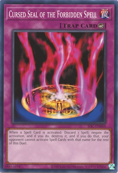 Cursed Seal of the Forbidden Spell (IOC-EN049) [Invasion of Chaos (25th Anniversary Edition)]