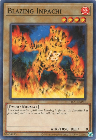 Blazing Inpachi (IOC-EN061) [Invasion of Chaos (25th Anniversary Edition)]