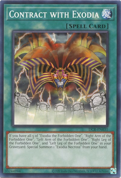 Contract with Exodia (DCR-EN031) [Dark Crisis (25th Anniversary Edition)]