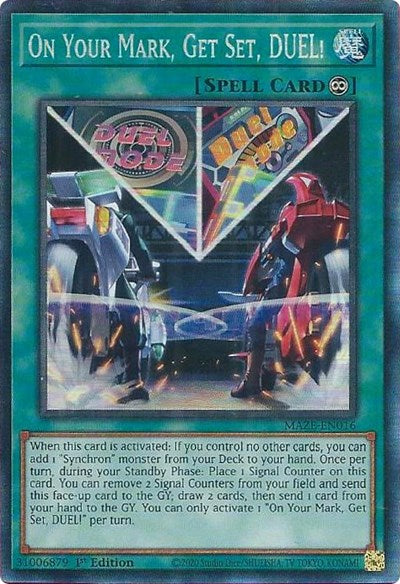 On Your Mark, Get Set, DUEL! (CR) (MAZE-EN016) [Maze of Memories]