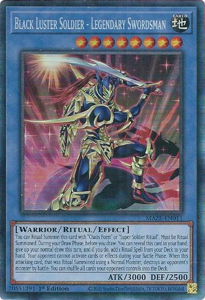 Black Luster Soldier - Legendary Swordsman (CR) (MAZE-EN011) [Maze of Memories]