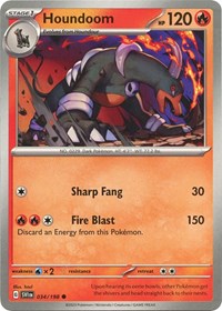Houndoom - 034/198 (034/198) [SV01: Scarlet & Violet Base Set]