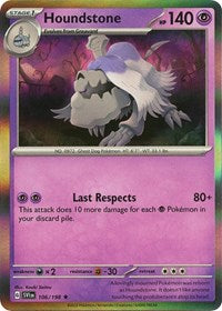 Houndstone (106/198) [SV01: Scarlet & Violet Base Set]