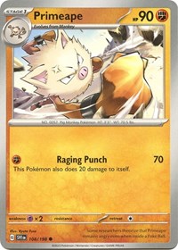 Primeape (108/198) [SV01: Scarlet & Violet Base Set]