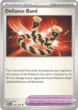 Defiance Band 169/198  - Reverse Holofoil SV01 Scarlet & Violet Base Set - Uncommon