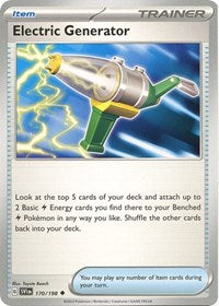 Electric Generator (170/198) [SV01: Scarlet & Violet Base Set]
