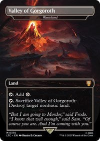 Valley of Gorgoroth - Wasteland (376) [Commander: The Lord of the Rings: Tales of Middle-earth]