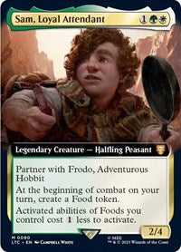 Sam, Loyal Attendant (Extended Art) (90) [Commander: The Lord of the Rings: Tales of Middle-earth]