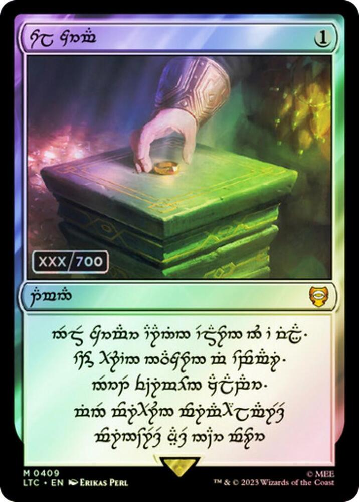 Sol Ring - Dwarven (0409) (Serial Numbered) (409) [Commander: The Lord of the Rings: Tales of Middle-earth]