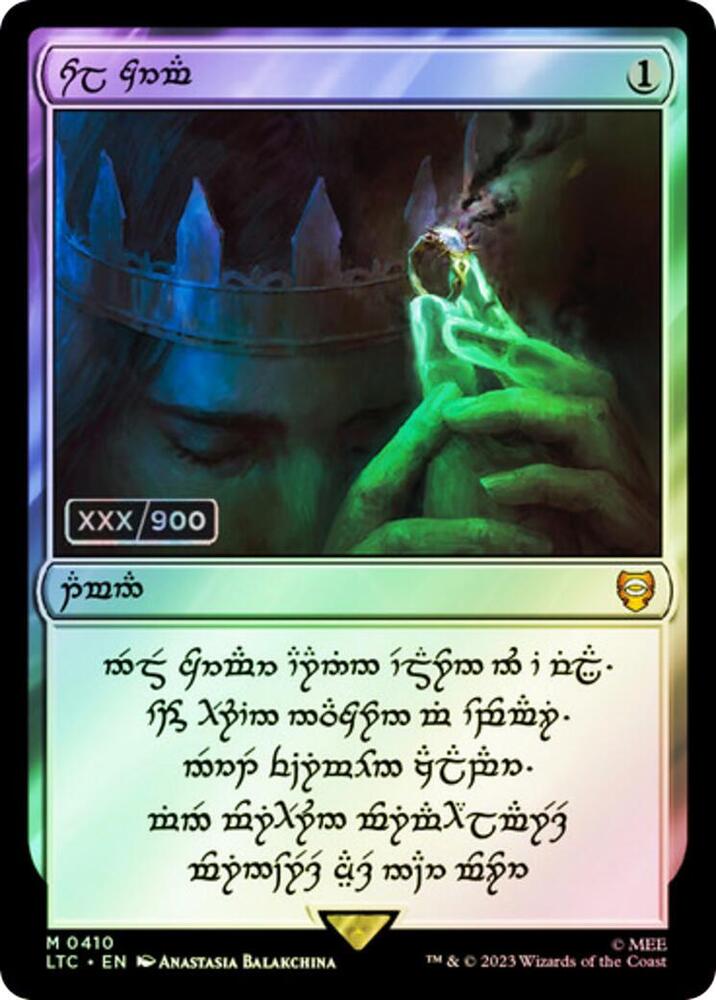 Sol Ring - Human (0410) (Serial Numbered) (410) [Commander: The Lord of the Rings: Tales of Middle-earth]