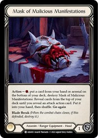 Mask of Malicious Manifestations (ARA003) [Blitz Deck: Outsiders - Arakni]