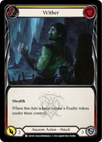 Wither (Yellow) (UZU020) [Blitz Deck: Outsiders - Uzuri]