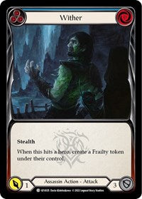 Wither (Blue) (UZU025) [Blitz Deck: Outsiders - Uzuri]