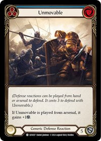 Unmovable (Blue) (UZU027) [Blitz Deck: Outsiders - Uzuri]