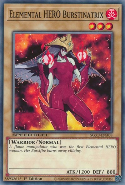 Elemental HERO Burstinatrix (SGX3-ENA03) [Speed Duel GX: Duelists of Shadows]