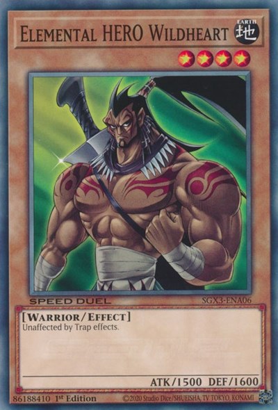 Elemental HERO Wildheart (SGX3-ENA06) [Speed Duel GX: Duelists of Shadows]