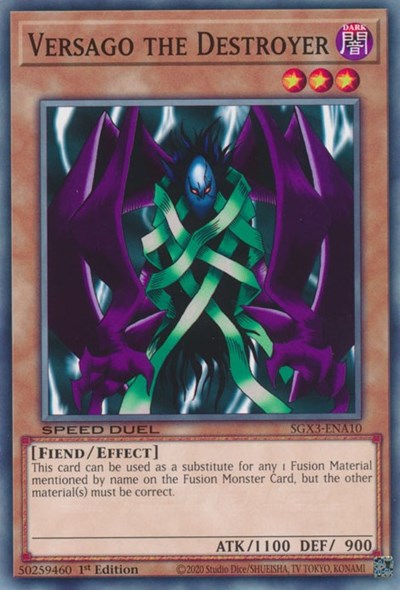 Versago the Destroyer (SGX3-ENA10) [Speed Duel GX: Duelists of Shadows]