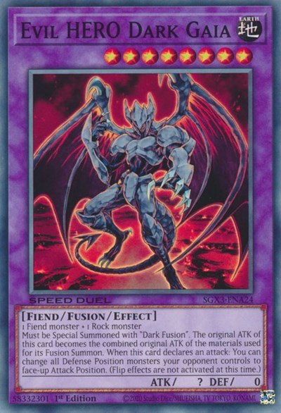 Evil HERO Dark Gaia (SGX3-ENA24) [Speed Duel GX: Duelists of Shadows]