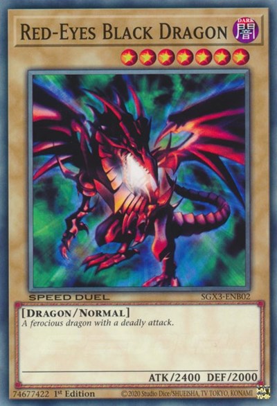 Red-Eyes Black Dragon (SGX3-ENB02) [Speed Duel GX: Duelists of Shadows]