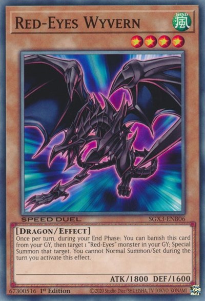 Red-Eyes Wyvern (SGX3-ENB06) [Speed Duel GX: Duelists of Shadows]