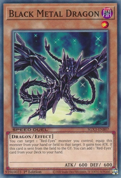 Black Metal Dragon (SGX3-ENB07) [Speed Duel GX: Duelists of Shadows]