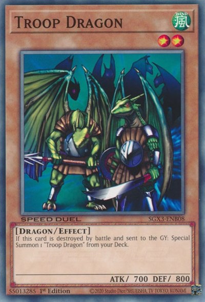 Troop Dragon (SGX3-ENB08) [Speed Duel GX: Duelists of Shadows]
