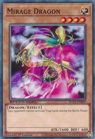 Mirage Dragon (SGX3-ENB09) [Speed Duel GX: Duelists of Shadows]