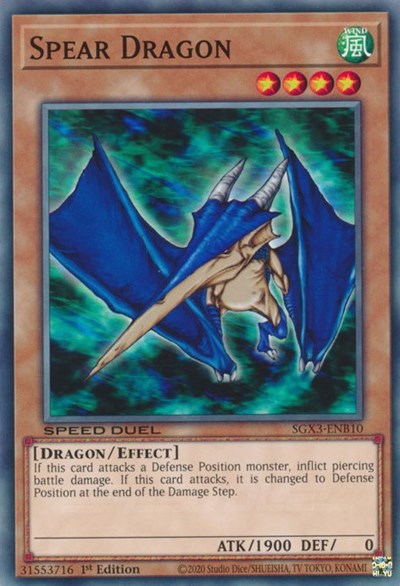Spear Dragon (SGX3-ENB10) [Speed Duel GX: Duelists of Shadows]