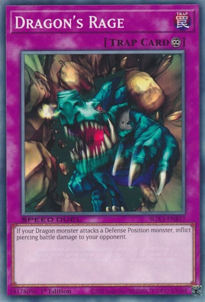 Dragon's Rage (SGX3-ENB17) [Speed Duel GX: Duelists of Shadows]