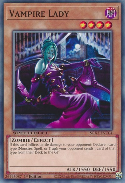 Vampire Lady (SGX3-ENC04) [Speed Duel GX: Duelists of Shadows]